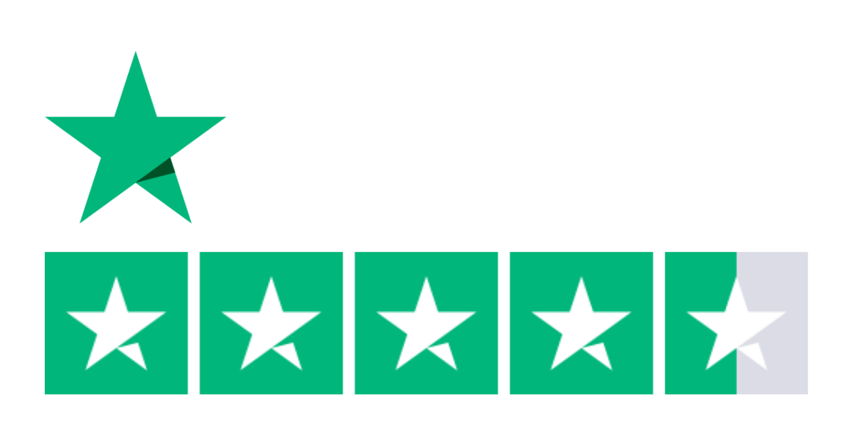 4.5 Stars on Trustpilot